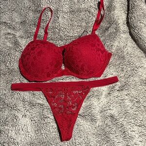 Victoria's Secret Lace Bra and Panty Set